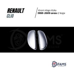 Alternative view of Renault Clio 2 Hb Krom Kapı Kolu 1998-2005 Arası Uyumlu 2 Kapı P, Çelik