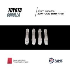 Alternative view of Toyota Corolla Uyumlu  Krom Kapı Kolu 4 Kapı 2007-2012 P.çelik