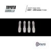 Toyota Corolla Uyumlu Krom Kapı Kolu 4 Kapı 2007-2012 P,çelik - Görsel 2