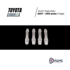Alternative view of Toyota Corolla Uyumlu Krom Kapı Kolu 4 Kapı 2007-2012 P,çelik