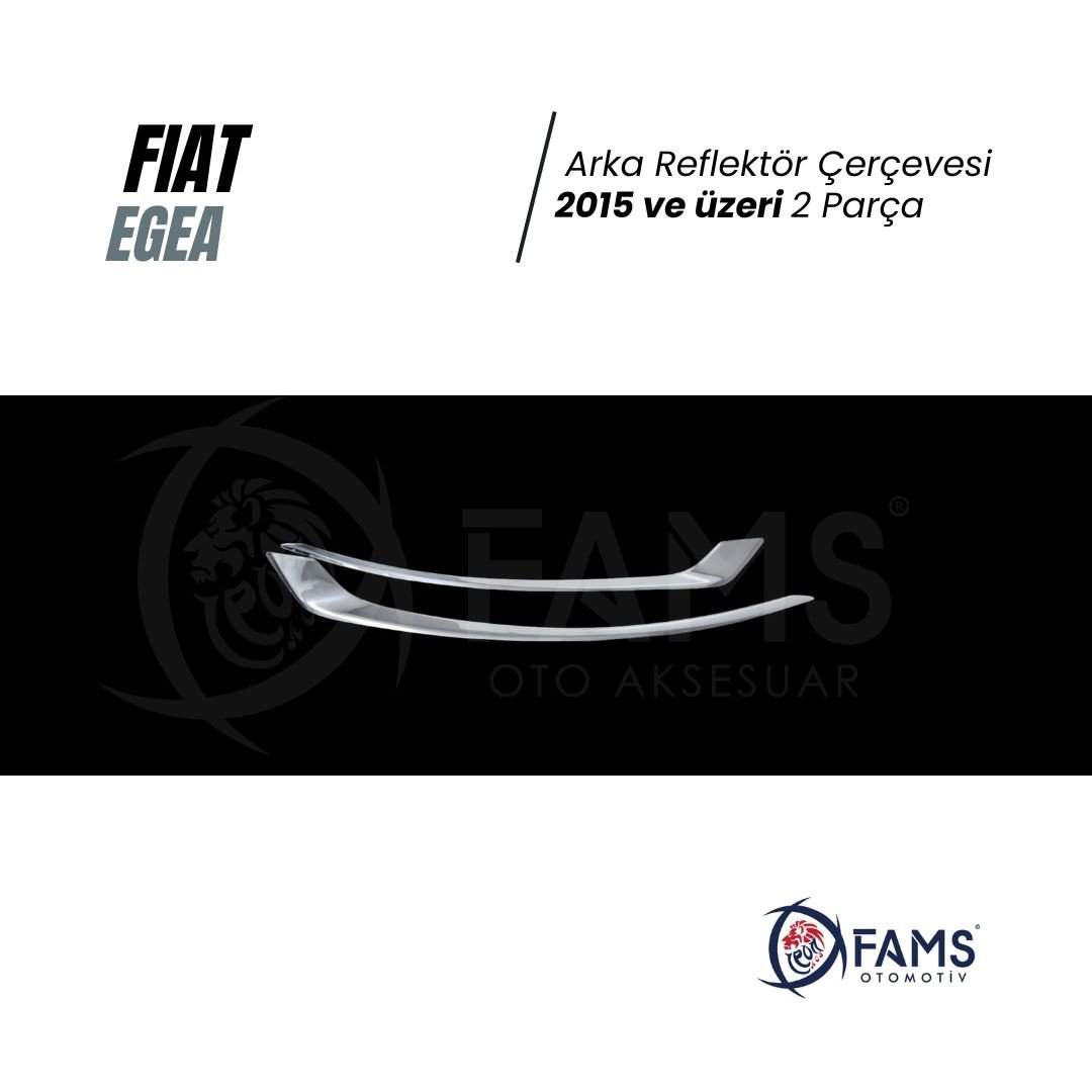 FİAT EGEA 2015> Arka Reflektör Çerçevesi 2 Prç, P,Çelik - Görsel 2