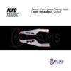 Ford Transit Krom Cam Çıtası 2 Parça 2006-2014 Arası Paslanmaz Çelik Geniş Yazılı - Görsel 3