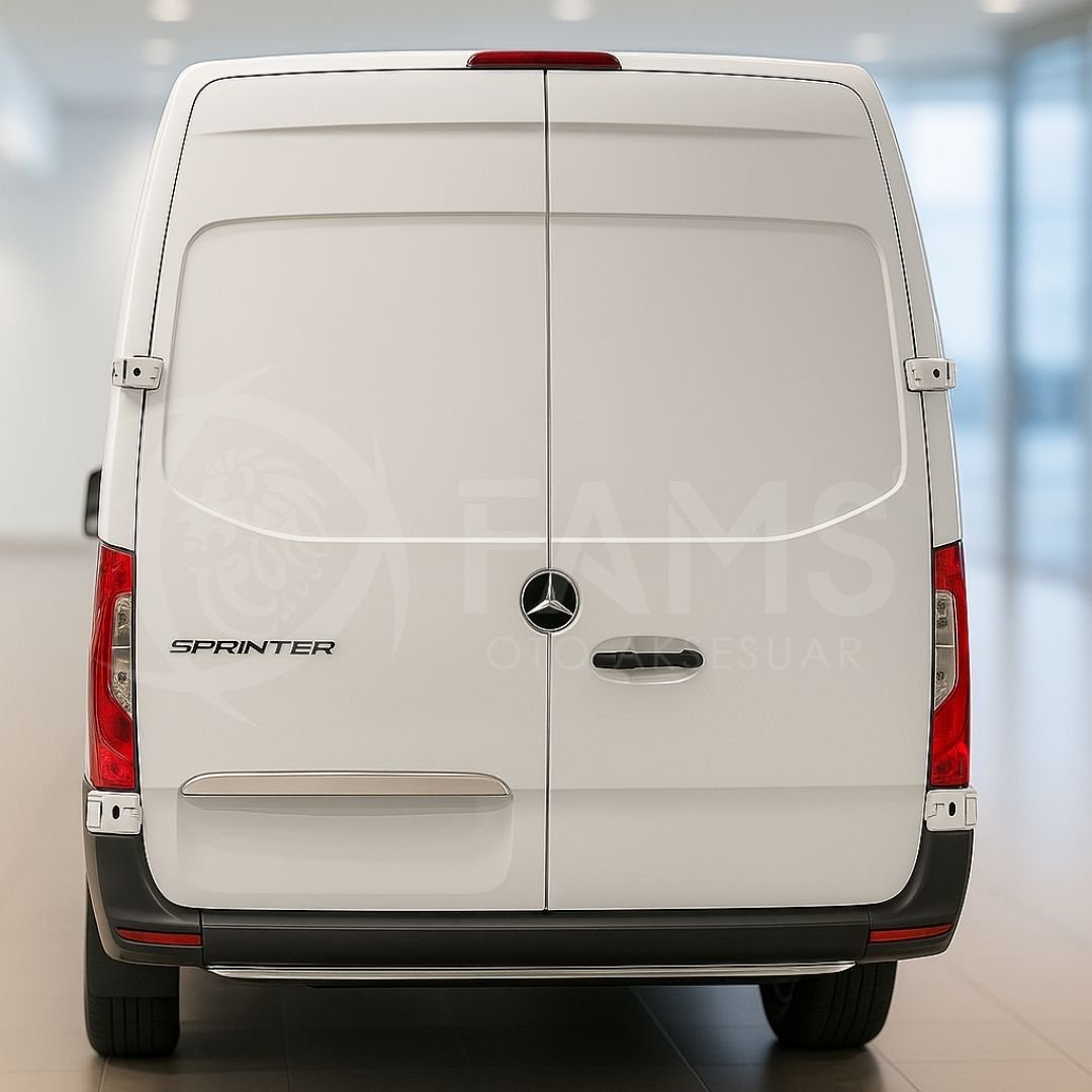 Mercedes Sprinter W907 Krom Bagaj Çıtası 2018 Ve Üzeri Paslanmaz Çelik - Görsel 3