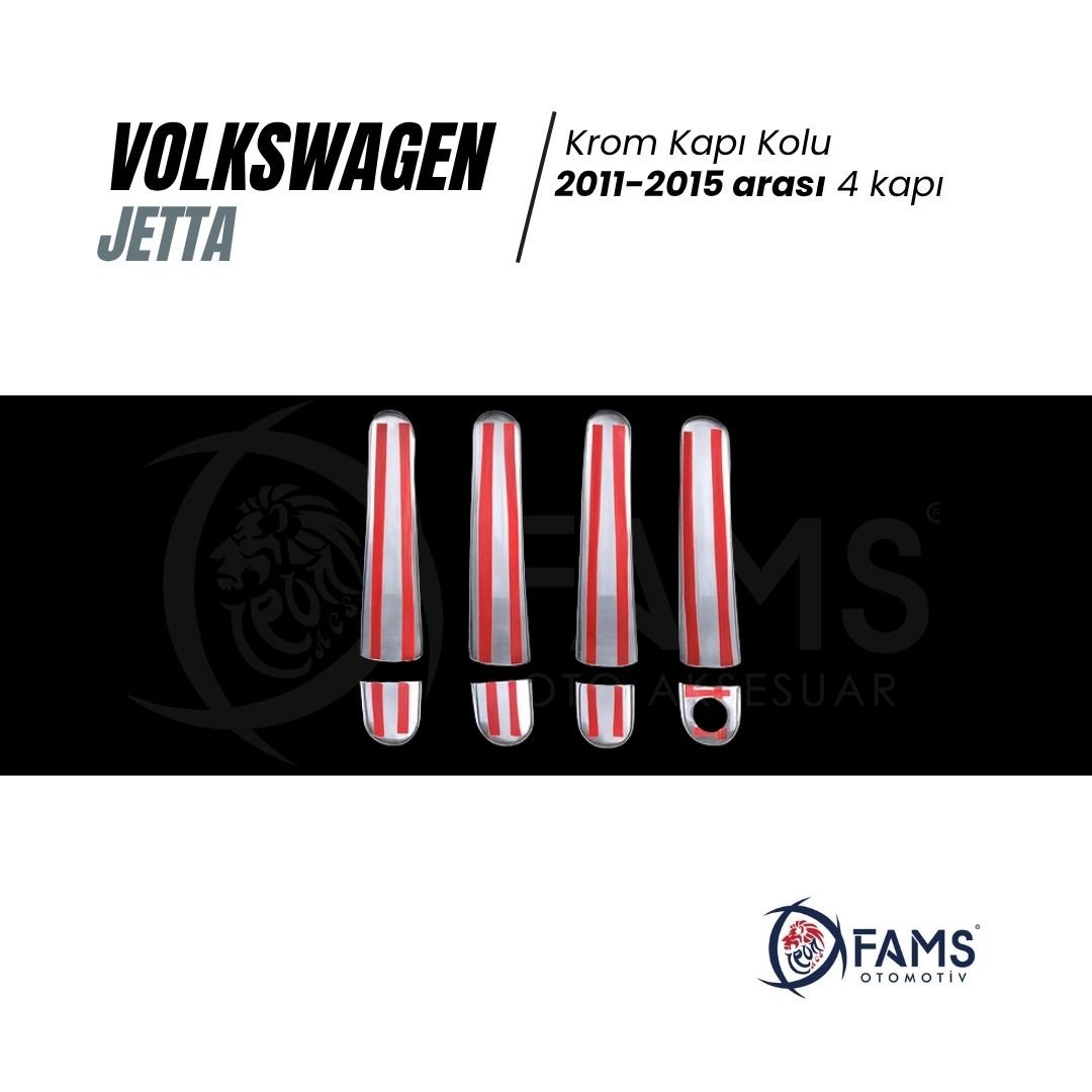 Vw Jetta Krom Kapı Kolu 4 Kapı 2011-2015 P, Çelik - Görsel 3