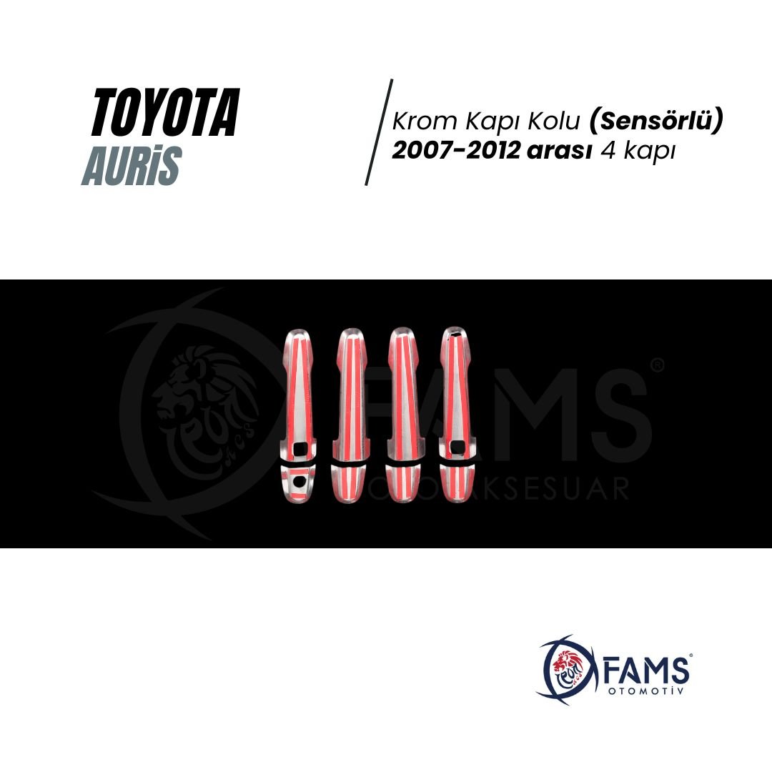 Toyota Auris Krom Kapı Kolu 4 Kapı 2007-2012 P, Çelik (SENSÖRLÜ) - Görsel 3