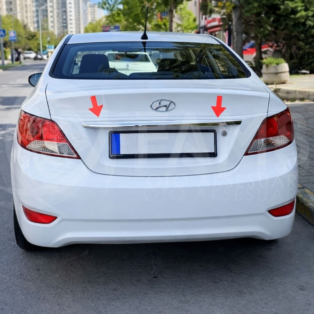Hyundai Accent Blue Solaris Krom Bagaj Çıtası 2011 Üzeri P,çelik - Görsel 4
