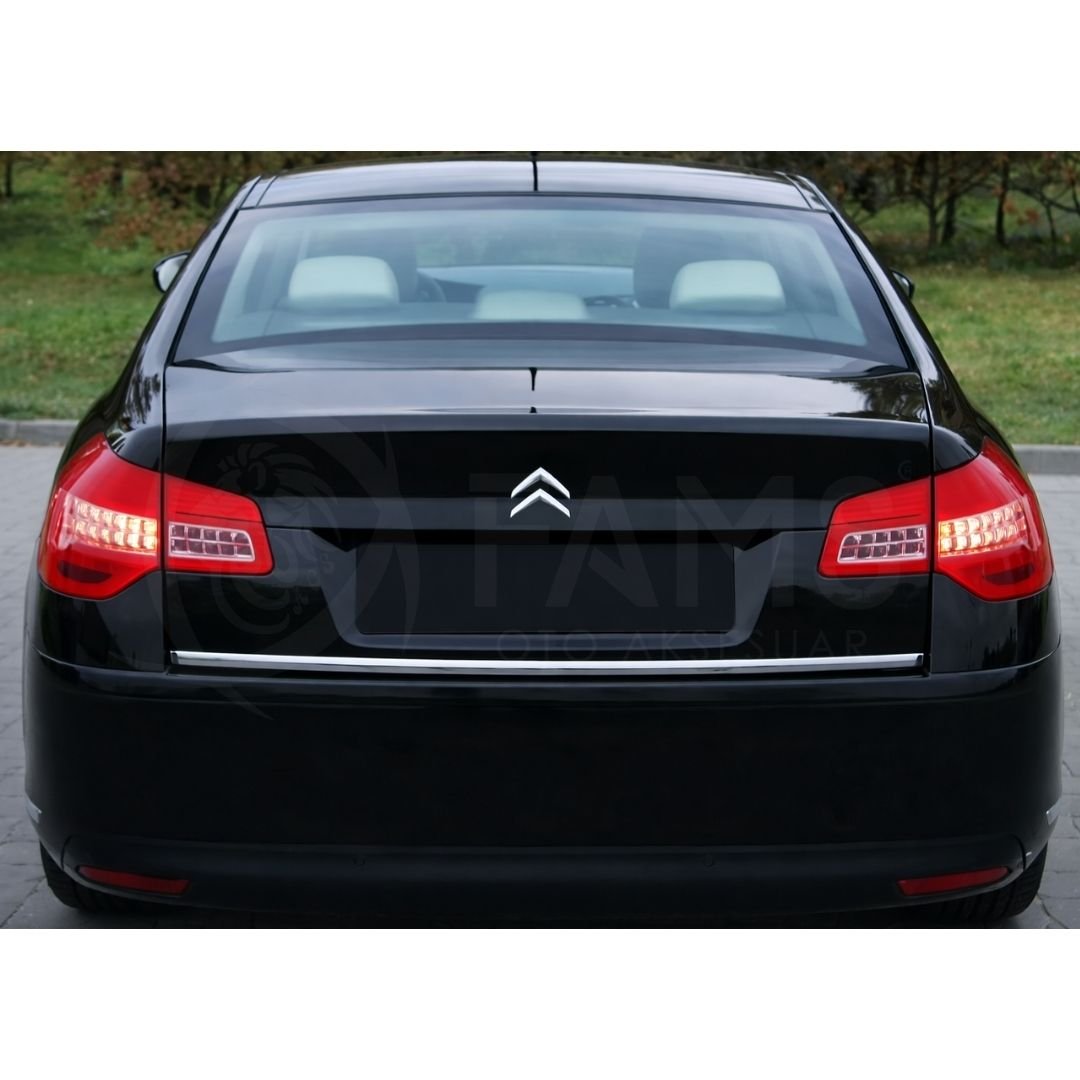 Citroen C5 Krom Bagaj Alt Çıtası 2008 Üzeri P. Çelik - Görsel 4