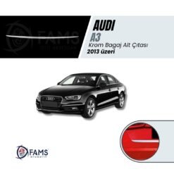 Audi A3 Krom Bagaj Alt Çıtası