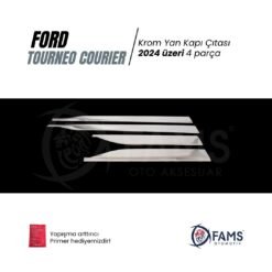 Alternative view of Ford Tourneo Courier Krom Yan Kapı Çıtası 4 Parça 2024 Üzeri Paslanmaz Çelik