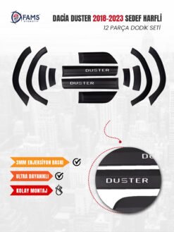 Alternative view of Dacia Duster Mat Dodik Seti 12 Parça 2018-2023 Duster Yazılı