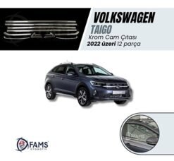 Volkswagen Taigo 2022 > Krom Cam Çıtası 12 Parça Paslanmaz Çelik