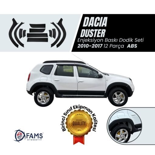 Dacia Duster Uyumlu 2010-2017 Abs Dodik Full Set 12 Parça Enjeksiyon Baskı (yazısız)