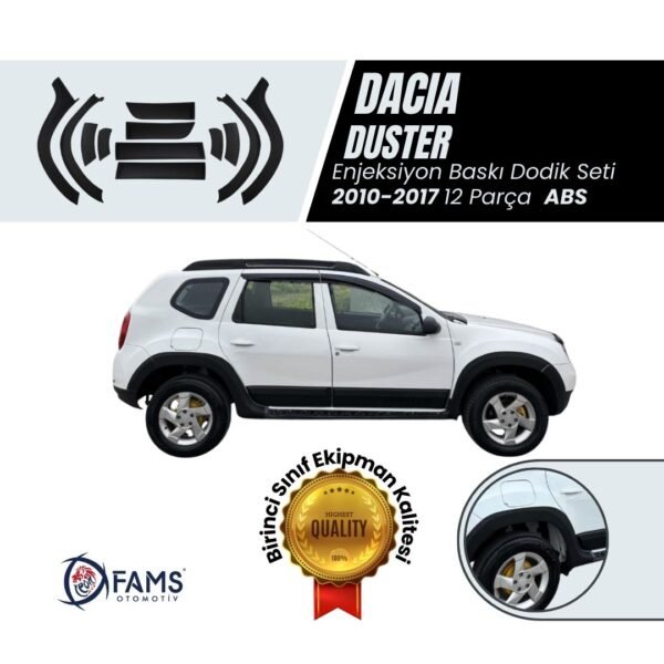 Dacia Duster Uyumlu 2010-2017 Abs Dodik Full Set 12 Parça Enjeksiyon Baskı (yazısız)