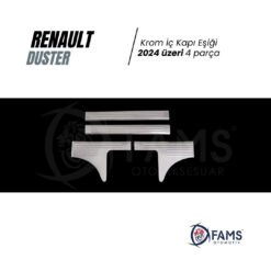 Alternative view of Renault Duster 2024 Üzeri Için Krom İç Kapı Eşiği 4 Kapı Paslanmaz Çelik