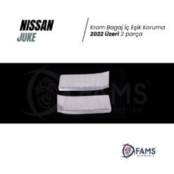 Alternative view of Nissan Juke 2022 üzeri Krom Bagaj İç Eşik Koruma 2 Parça Paslanmaz Çelik