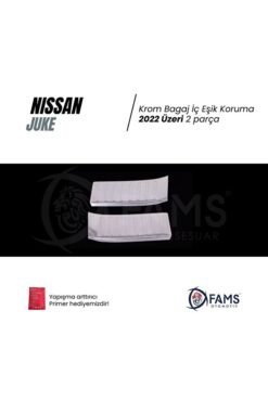 Alternative view of Nissan Juke 2022 üzeri Krom Bagaj İç Eşik Koruma 2 Parça p.çelik (taşlı)