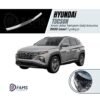 Hyundai Tucson Krom Arka Tampon Üstü Koruma 2022 üzeri P.Çelik (Parlak)