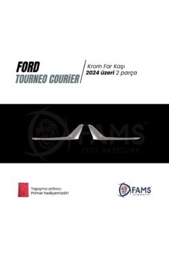 Alternative view of Ford Tourneo Courier Krom Far Kaşı 2 Prç. 2024 üzeri Paslanmaz Çelik