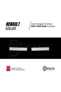 Alternative view of RENAULT KADJAR 2015-2022 Arası Bagaj İç Eşik Koruma 2 Prç. P.Çelik TAŞLI