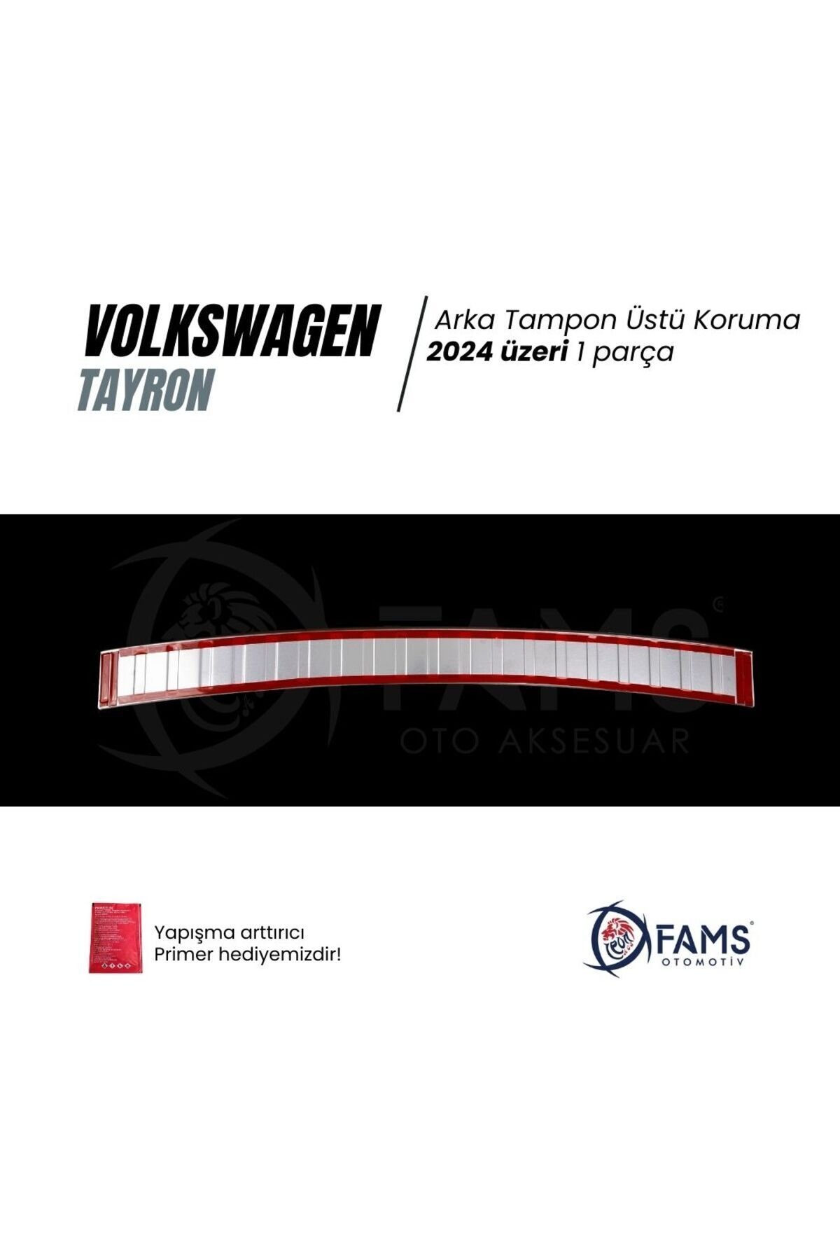 Vw Tayron Uyumlu Arka Tampon Üstü Koruma 2024 Üzeri P.çelik (taşlı) - Görsel 3