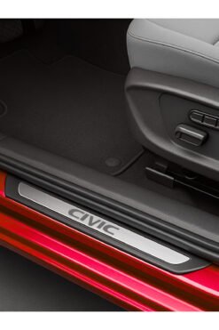 Honda Civic 2016 üzeri Krom Kapı Eşiği 4 Parça Paslanmaz Çelik ABS Çerçeve