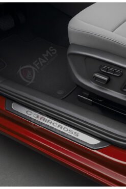 CITROEN C3 AIRCROSS 2017 Üzeri Krom Kapı eşiği 4 Kapı Paslanmaz Çelik ABS Çerçeve (yazılı)