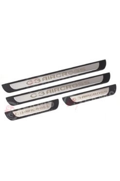 Alternative view of CITROEN C3 AIRCROSS 2017 Üzeri Krom Kapı eşiği 4 Kapı Paslanmaz Çelik ABS Çerçeve (yazılı)