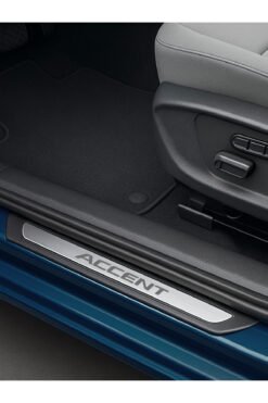 Hyundai Accent Krom Kapı Eşiği 4 Parça Paslanmaz Çelik ABS Çerçeve