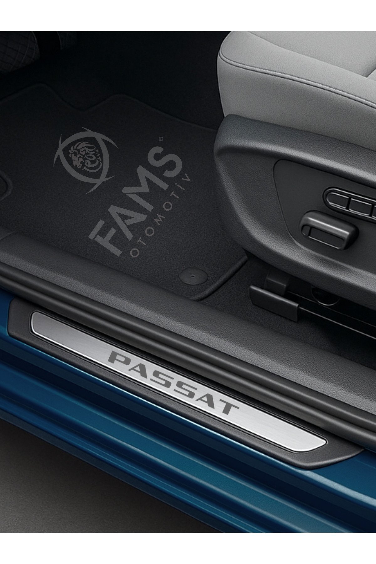 VW Passat Krom Kapı Eşiği 4 Parça Paslanmaz Çelik ABS Çerçeve