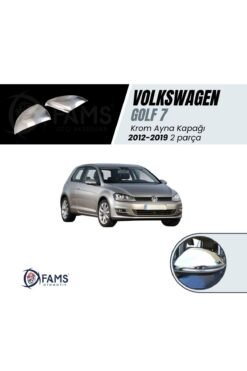 VW Golf 7 Krom Ayna Kapağı 2 Parça 2012-2019 Paslanmaz Çelik