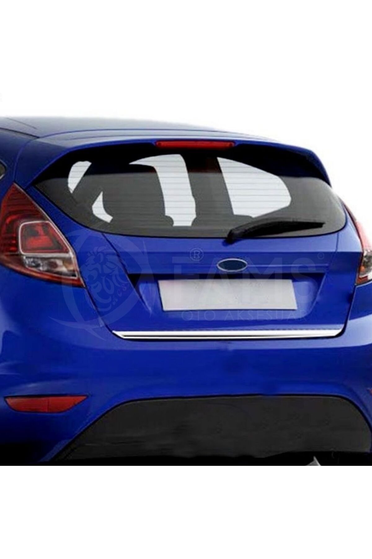 Fiesta 2017 Üzeri Krom Bagaj Alt Çıtası Paslanmaz Çelik - Görsel 4