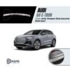 Audi Q4 E-Tron 2024 üzeri Krom Arka Tampon Üstü Koruma (Taşlı) P.Çelik