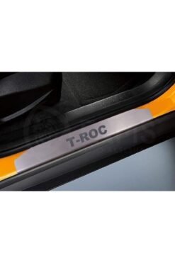 Alternative view of Volkswagen T-Roc Uyumlu 2017 üzeri Krom Kapı Eşiği 4 Parça Paslanmaz Çelik