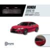 HondaCivic Uyumlu Fe 2021> Krom Cam Çıtası 8 Parça Paslanmaz Çelik