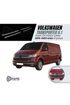 Vw T6.1 Transporter 2019-2023 Arası Ön Panjur 4 Parça Paslanmaz Çelik