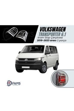 VW T6.1 TRANSPORTER 2019-2023 Arası ABS Krom Stop Çerçeve 2 Parça