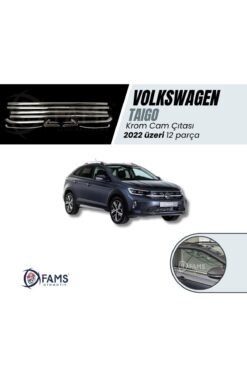 Vw Taigo 2022 > Krom Cam Çıtası 12 Parça Paslanmaz Çelik