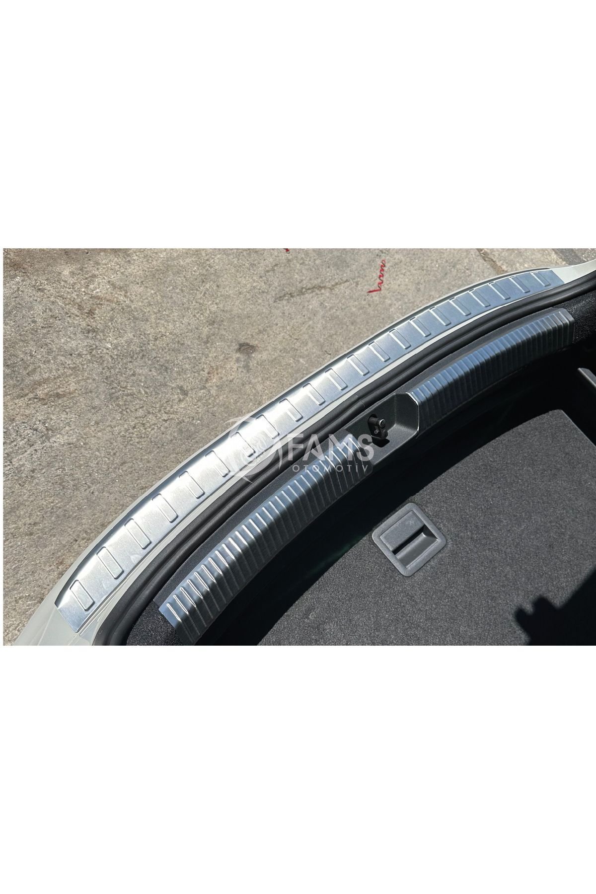 Vw Taigo 2022> Krom Arka Tampon Üstü Koruma Taşlı P.çelik - Görsel 3