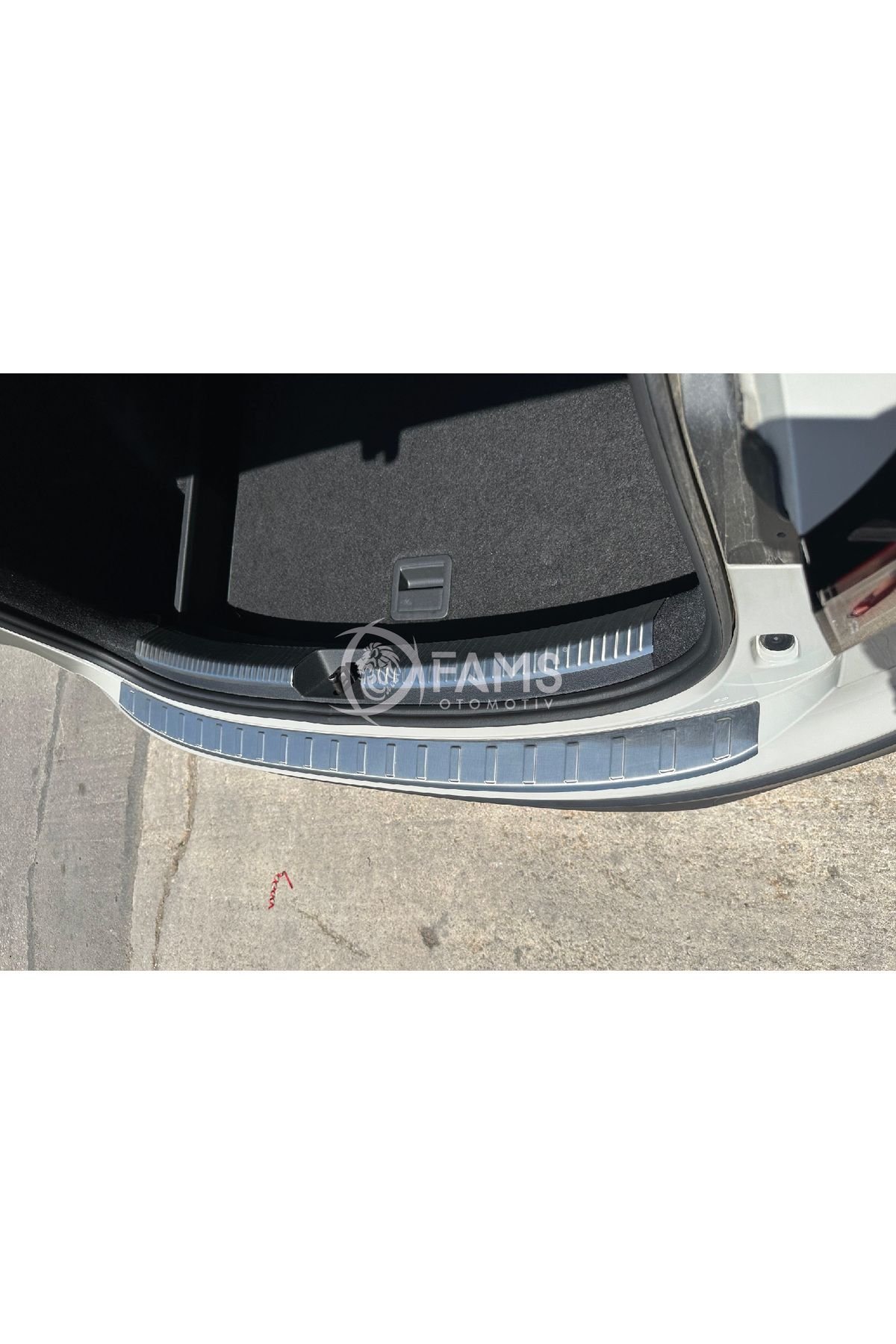 Vw Taigo 2022> Krom Arka Tampon Üstü Koruma Taşlı P.çelik - Görsel 4