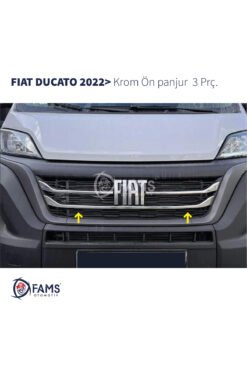Alternative view of Fiat Ducato Krom Ön Panjur 3 Parça 2022> Paslanmaz Çelik