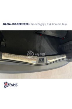 Dacia Jogger Krom Bagaj Iç Eşik Koruma 2 Parça 2021> Paslanmaz Çelik (TAŞLI)