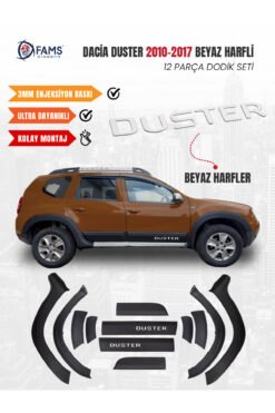 Dacia Duster 2010-2017 Uyumlu Dodik Seti 12 Parça (Beyaz Harfli)