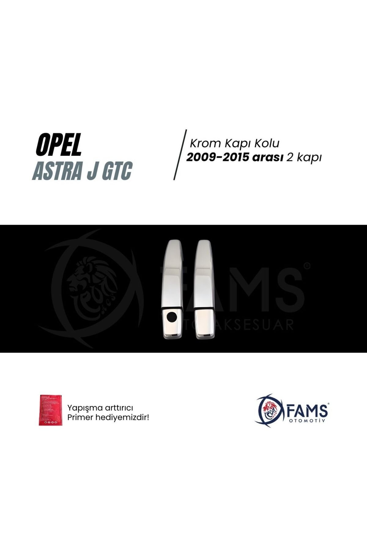 Opel Astra J Gtc Krom Kapı Kolu 2009-2015 Arası 2 Kapı P. Çelik - Görsel 2