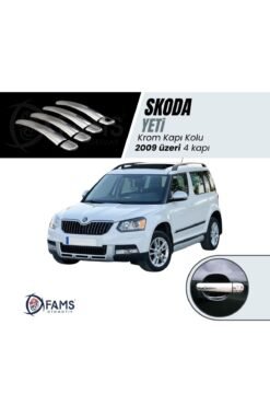 Skoda Yeti Krom Kapı Kolu 2009 Üzeri 4 Kapı P. Çelik (Tek Delik)