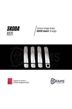 Alternative view of Skoda Yeti Krom Kapı Kolu 2009 Üzeri 4 Kapı P. Çelik (Tek Delik)