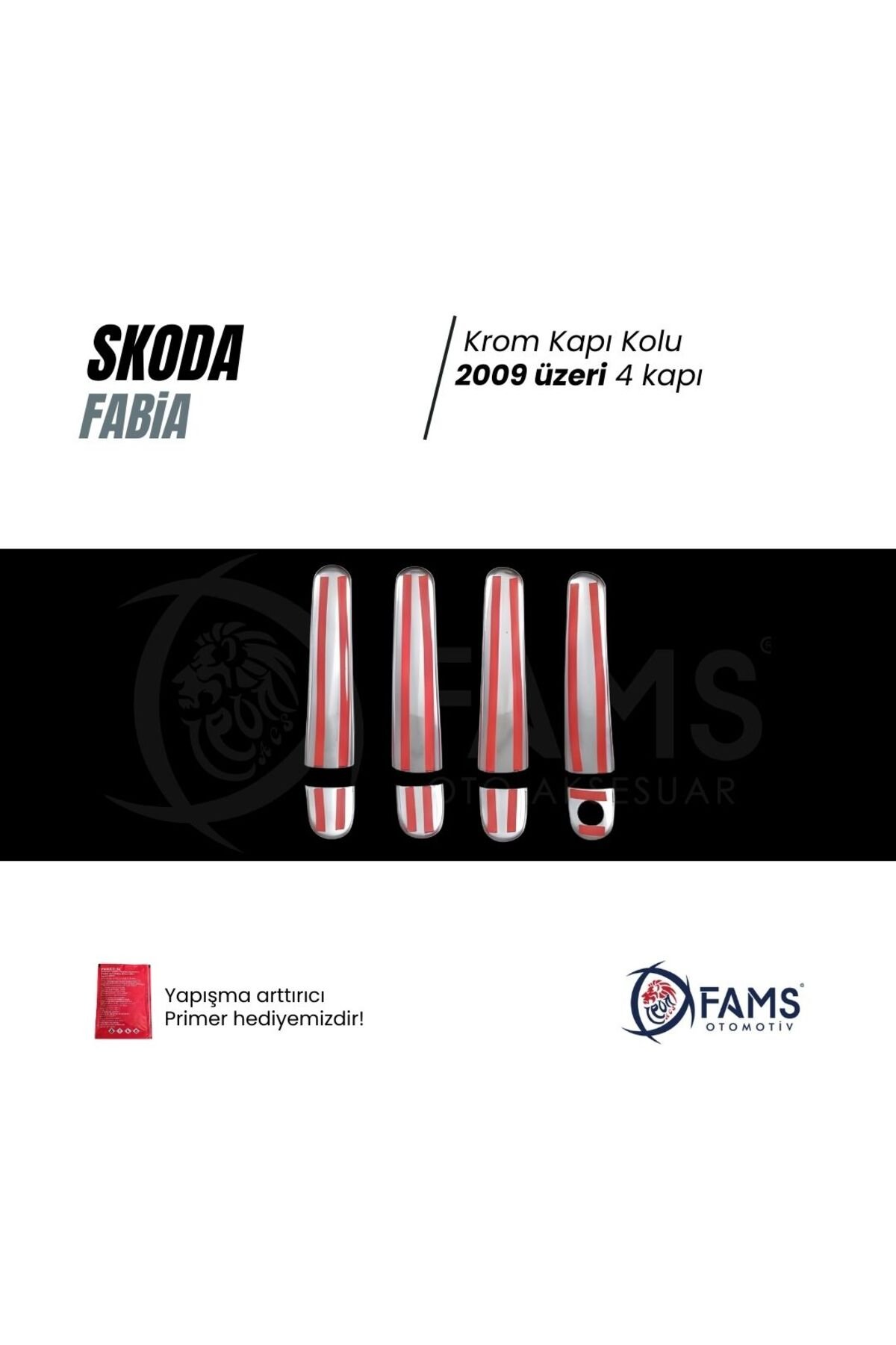 Skoda Yeti Krom Kapı Kolu 2009 Üzeri 4 Kapı P. Çelik (Tek Delik) - Görsel 3