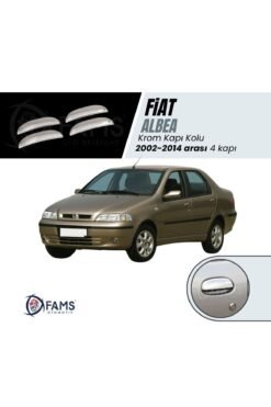Fiat Albea Krom Kapı Kolu 4 Kapı 2002-2014 arası uyumlu Paslanmaz Çelik
