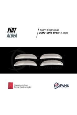 Alternative view of Fiat Albea Krom Kapı Kolu 4 Kapı 2002-2014 arası uyumlu Paslanmaz Çelik