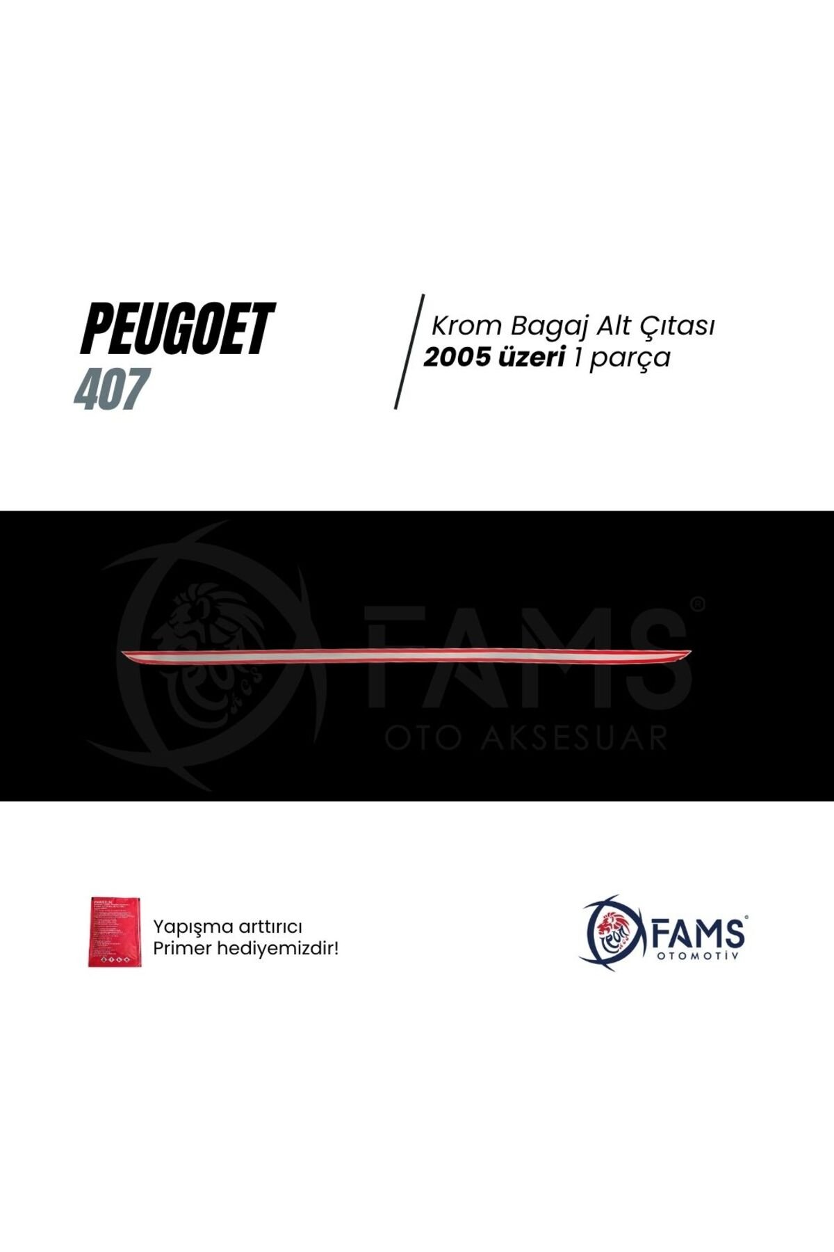 407 Uyumlu Krom Bagaj Alt Çıtası 2005 Ve Üzeri Paslanmaz Çelik - Görsel 3