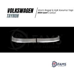 Alternative view of VW TAYRON Uyumlu Bagaj İç Eşik Koruma 2 parça 2024 Üzeri P,çelik (Taşlı)